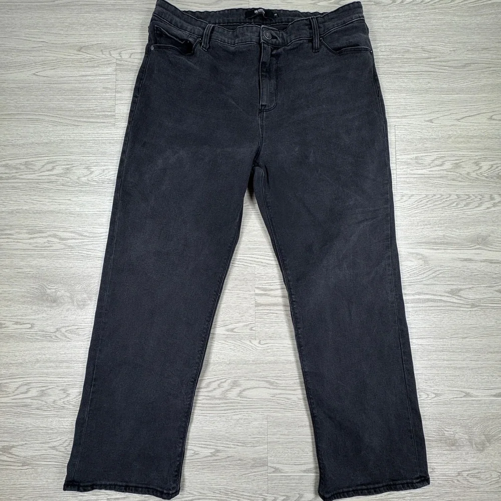 Hudson Women's Jeans Washed Black Size 16 Five Pocket Stretch Denim Pants